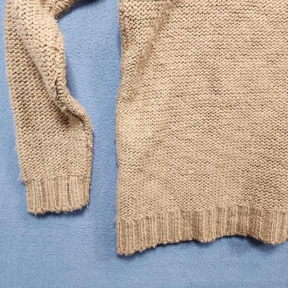 J Crew Wallace Sweater Medium Brown Wool Blend Oversize Boxy Crewneck Casual Y2k - Picture 15 of 16